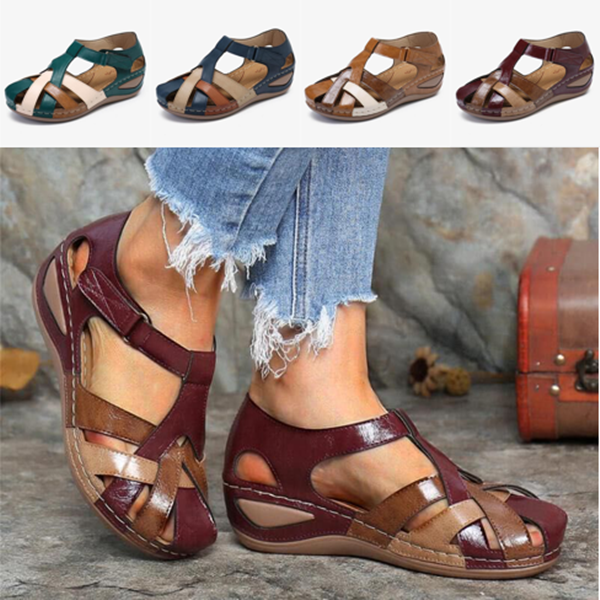 ✨🩰【Výprodej na konci sezóny】【35–43】Pohodlné římské sandály z měkké kůže pro ženy – Cena snížena