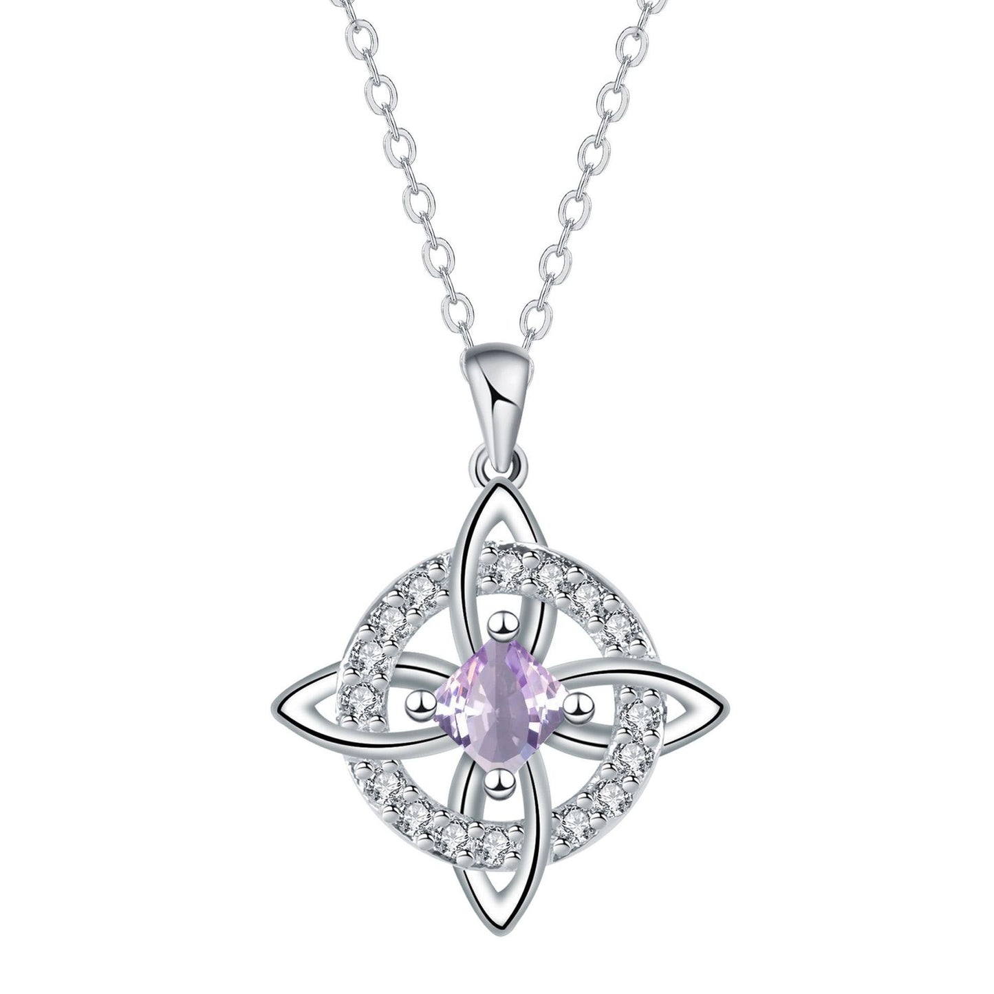 🔮💞Collar místico de nudo de bruja con piedra de nacimiento ✅️Pago contra entrega