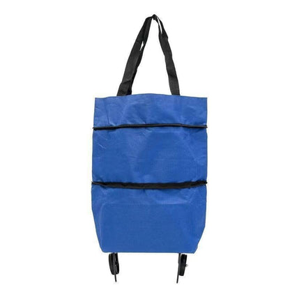 1 sztuka 119zł【Najlepiej sprzedający się produkt】🛒♻️2 w 1 składana torba na zakupy i plecak, lekka torba na zakupy/wózek na kółkach