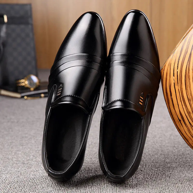 🔥 Buty męskie skórzane 38–48 – casual i eleganckie, podwyższona podeszwa 2026