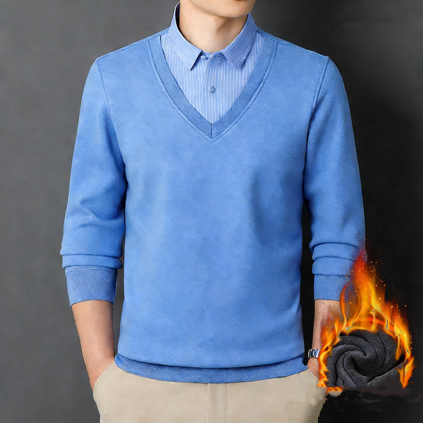 🔥【L-4XL】Nova moška zimska izolirana majica, udobna in vsestranska