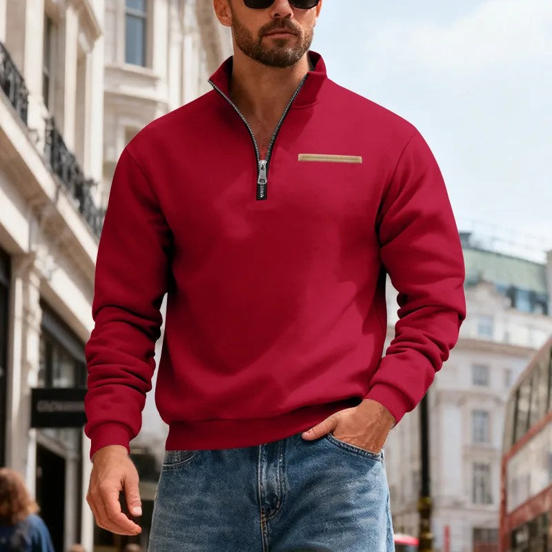 👕【50% отстъпка】【S-3XL】Мъжки моден ежедневен топъл суитшърт с дълъг ръкав, 2026 г.