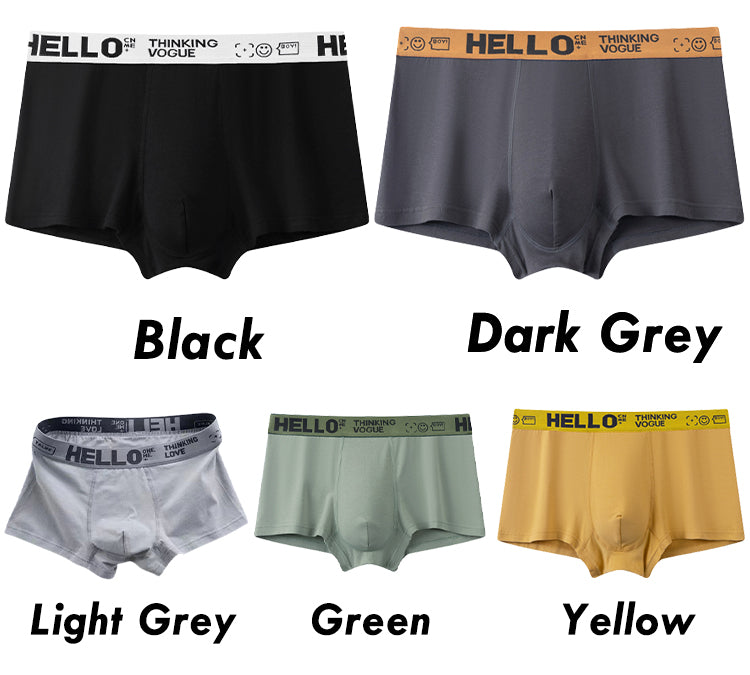 【💥 Pachet de 5】 Pantaloni scurți boxer respirabili din mătase glacială pentru bărbați